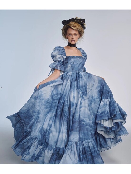 Selkie Dresses & Skirts - The British Toile Landscape Fanfiction Gown by Selkie - XXL - NWT